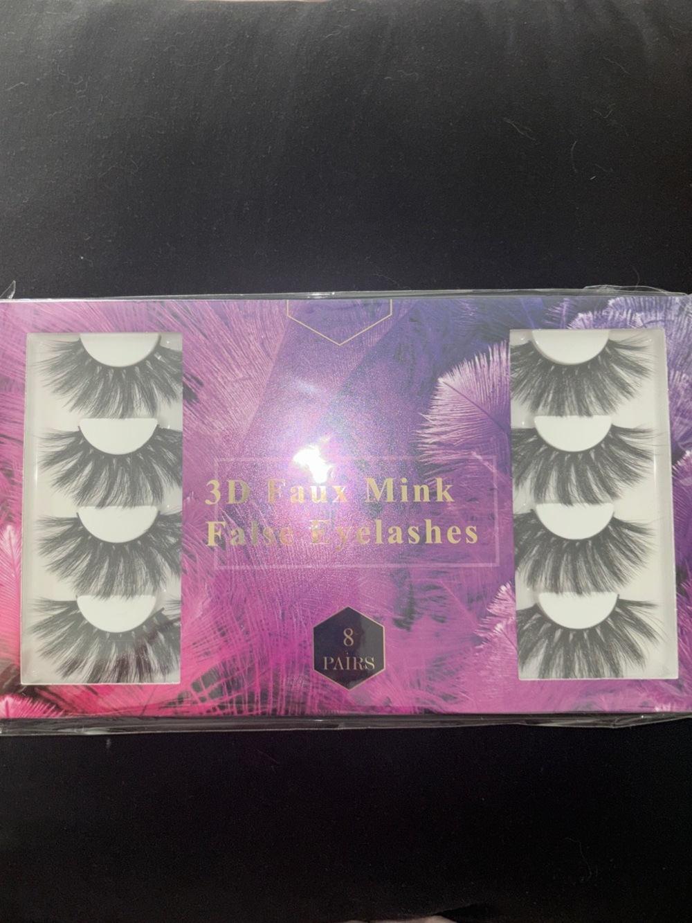 Faux Mink Lash Set - Black Dramatic Lashes (8 Pairs)